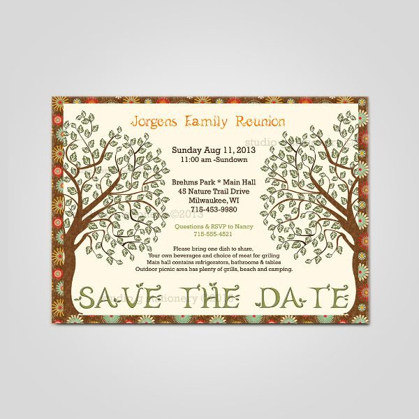 Family reunion invitation