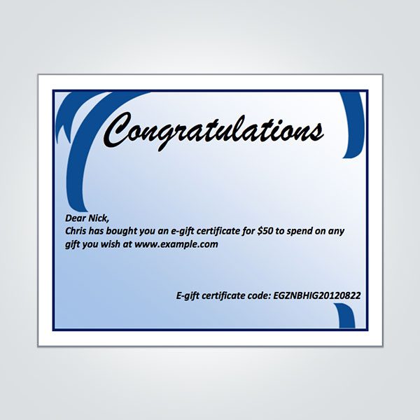 Congratulation Certificate