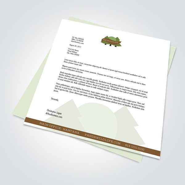 Legal Size letterhead