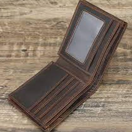 Dollar Size Brown Wallet