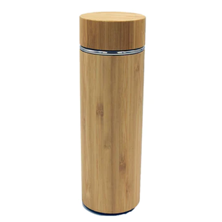 Wooden Cover Temprature Water Bottle